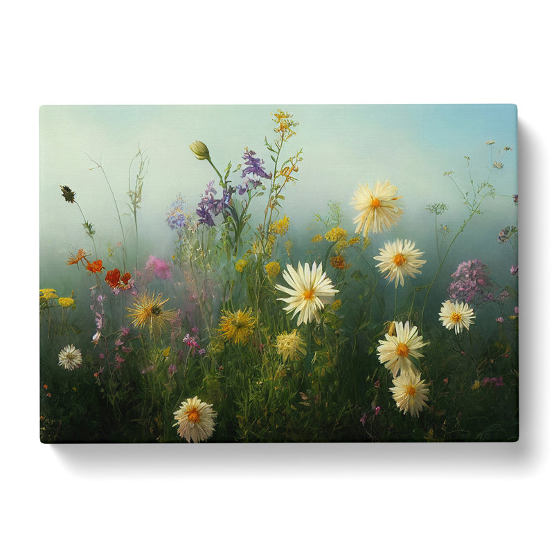 Resplendent Wildflowers Floral - Wrapped Canvas Painting, 40cm H x 60cm W x 3cm D