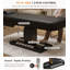 Table de massage électrique pour la grossesse et la maternité, lit de soin du visage multifonction avec éclairage d'ambiance, lit de thérapie spa avec appui-tête et accoudoirs, noir-1296490637
