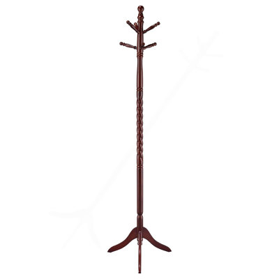 Merlot Coat Rack With Twisted Post