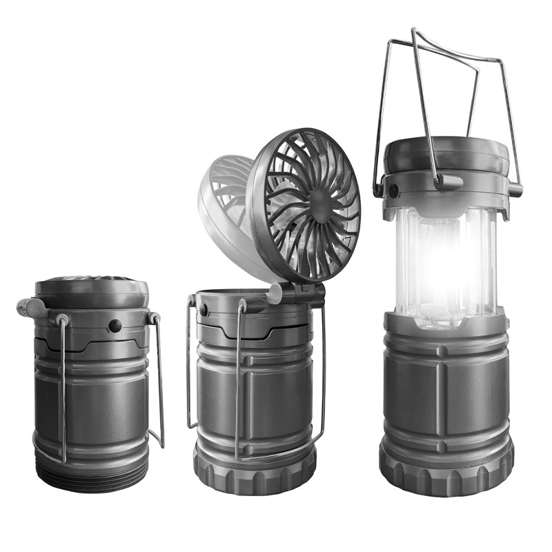Bell + Howell Collapsible Portable Power Fan Lantern 300 Lumens