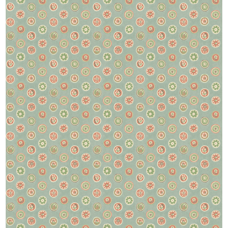 Court Buttons - Blue, Pink/Green