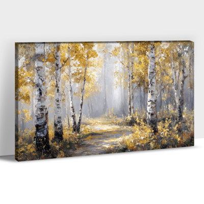 Grande maison de campagne décorative - Rustic Truck Farmhouse Wall Art, peinture sur toile pour le salon, œuvres d'art de paysage de grange pour mur de chambre à coucher, impressions sur toile encadrées, 32 po x 48 po