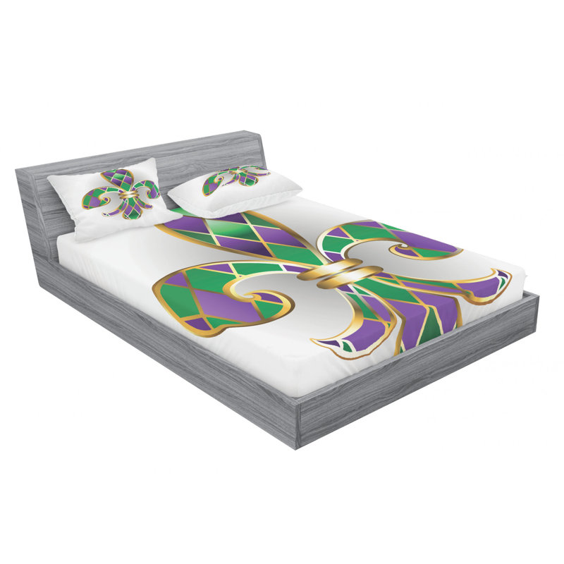 Microfiber Sheet Set, Queen Sheet Set with Fitted Sheet