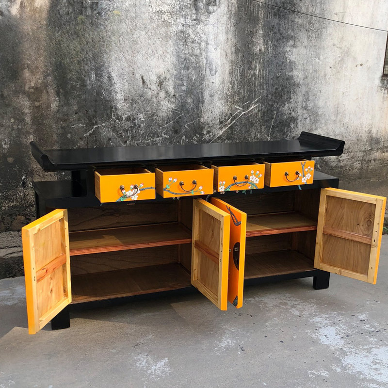 Buffet décoratif en bois massif