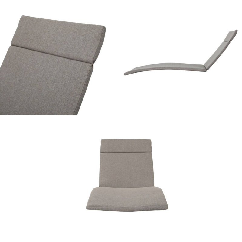 2PCS Salem Outdoor Cushions For Chaise Lounge - Chaise Not Included, Brown