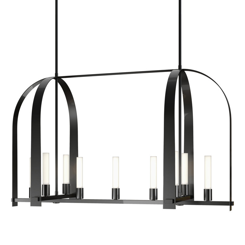 Triomphe 9 - Light Kitchen Island Linear Pendant, Ink