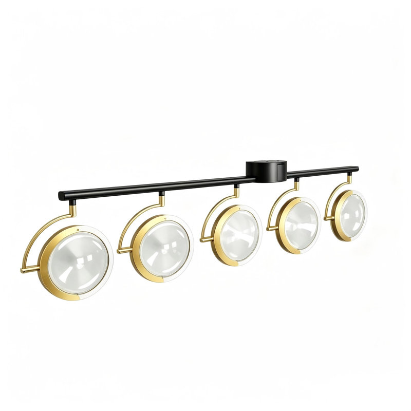 6‑Light Dimmable LED Fixed Track Lighting Kit
