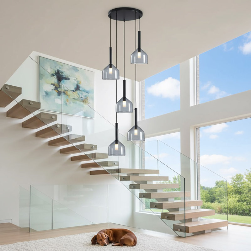 Kali - 5-Light Chandelier - Black