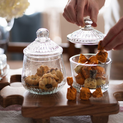 French Bistro Glass Biscuit Jar