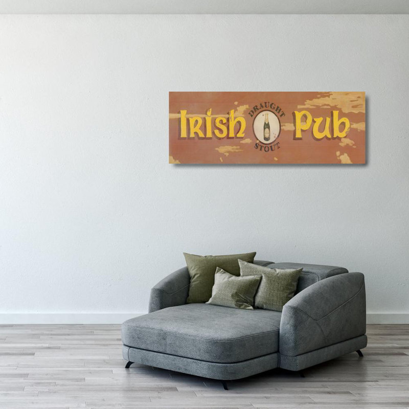 Projet de pub irlandais, H 15 po x l 40 po