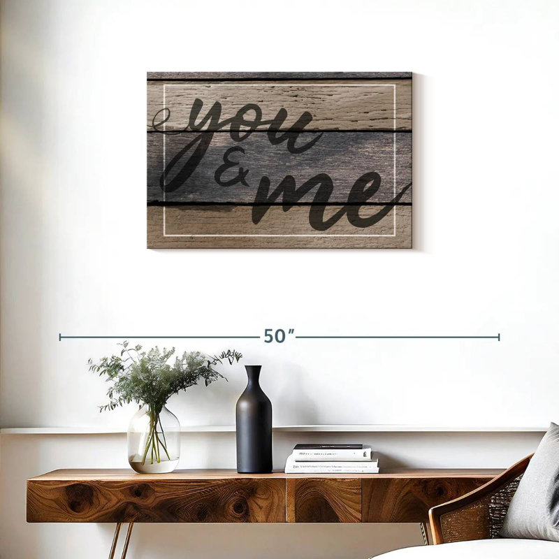 Panneau mural "You And Me", H 20 po x l 30 po