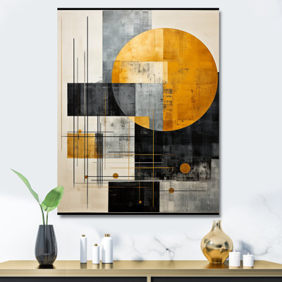 Cerulean Cubism Shapes II - Formes abstraites, impressions sur toile