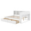 Lit de jour en bois avec 2 tiroirs, tablette et ports de chargement USB-22306336-22306339