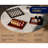 Modern Bamboo Serving Tray With Metal Handles – Stylish Wooden Ottoman Tray For Entertaining & Serving Food - Dark Brown, Eco-Friendly And Versatile Design