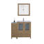 Ensemble de meuble-lavabo autoportant 42 po avec plateau en céramique et miroir assorti Brescia-107174103