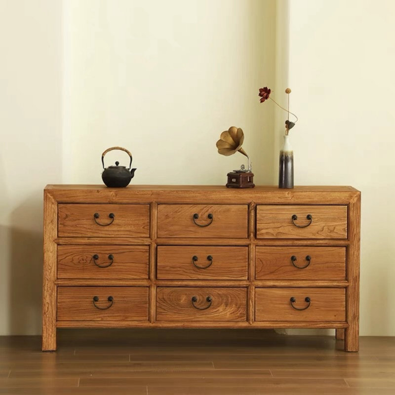 Commode d'appoint en bois massif Old Elm