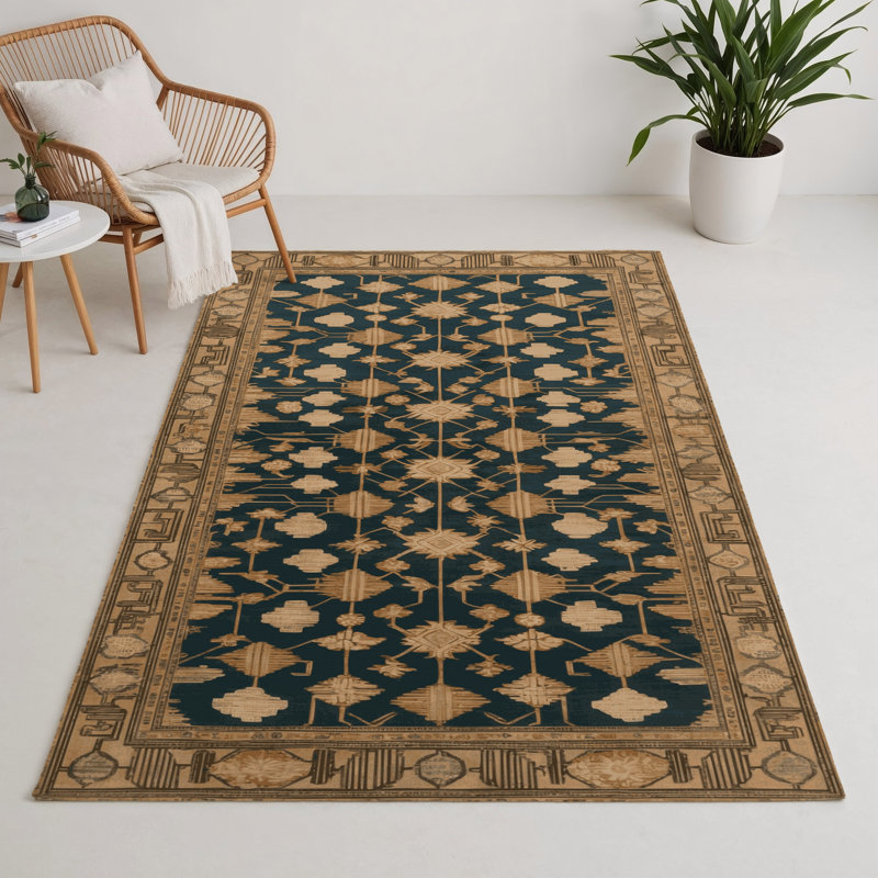 Tapis intérieur et extérieur ArtDeco, Rectangle 5 pi x 7 pi