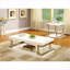 Table basse contemporaine blanche avec cadre chromé Laque haute brillance - facile à nettoyer et amp; Peu encombrant