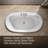 66-In x 36-In Heated Whirlpool Bath with Center Drain-51403976