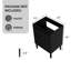 Meuble-lavabo de salle de bain sans lavabo-1115710223