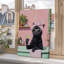 Funny Bathroom Black Cat Canvas Wall Art Cute Cat In Bathtub Poster Print Whimsical Animal Painting Pink Trendy Bathroom Picture Artwork Wall Decor For Bedroom Living Room Toilet Framed-2055910377