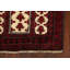 Tapis ivoire noué à la main de conception unique 2 pi 9 po x 4 pi 11 po Jermere