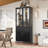 76.75'' Tall Display Cabinet With Glass Doors And LED Lights-549008360