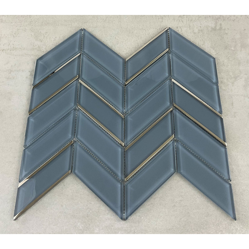 Carrelage mural 1,5 "x 4,25", Gris anthracite