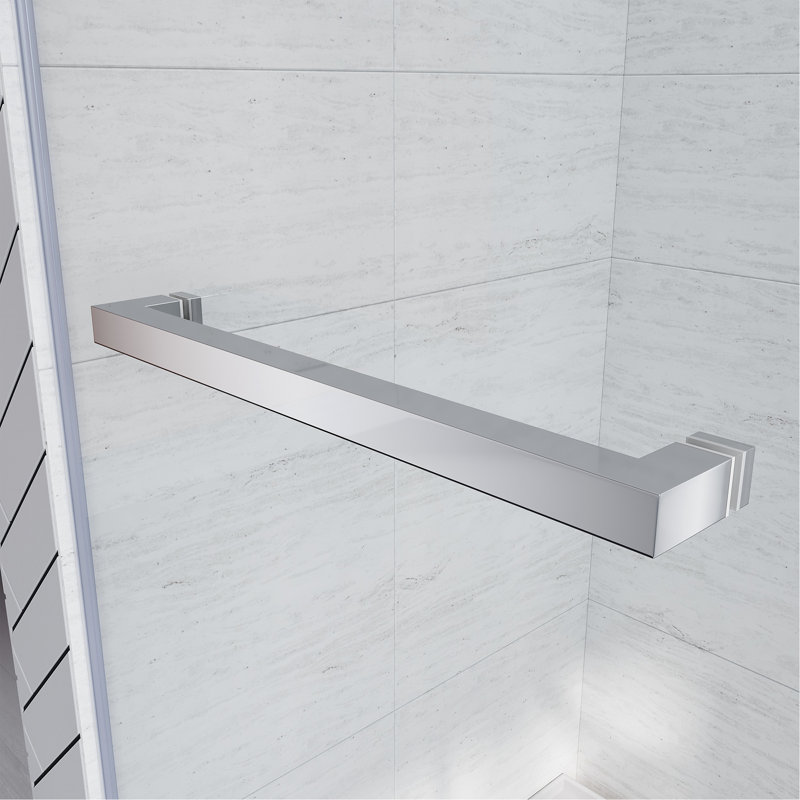 Frameless Sliding Bathtub Door 56-60 In.W X 62 In.H,Bypass Tub Glass Sliding Shower Doors,3/8"(10Mm) Thick Clear Tempered Glass,Heavy Duty Stainless Steel Hardwares,2Pcs Rectangle Handles,Brushed Nick