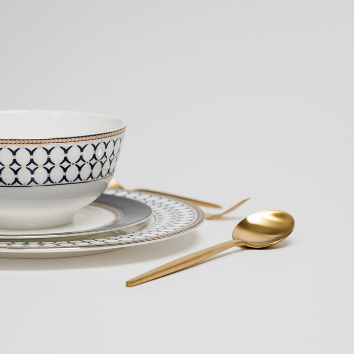 Everly Quinn Kitson Ceramic Bone China Dinnerware Set - Service for 4 | Wayfair