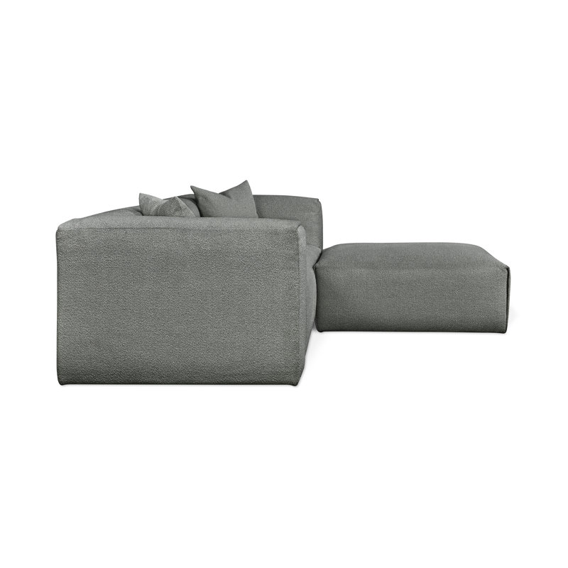 Nest Modular 3-PC Sectional, Scoria Boucle