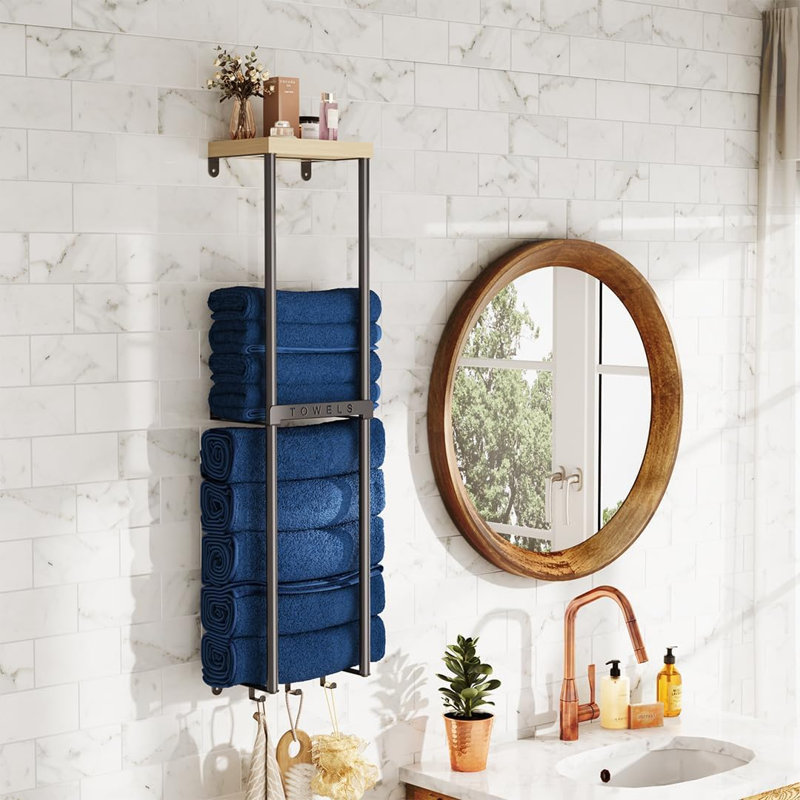 Annija 2 Wall Mounted Required Towel Rack