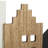 Cayden Wall Mounted Coat Rack in Black/Brown