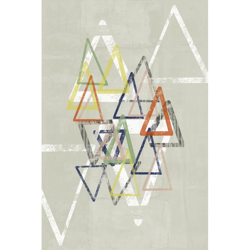 Stamped Triangles II, 46cm H x 30cm W x 3.8cm D