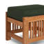 Summer Set Outdoor Teak Ottoman with Sunbrella Cushion-1812008867