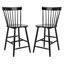 Tabouret de bar et de comptoir en bois massif Stacee