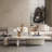 Rudina Modern Nesting Coffee Table Set - Oval Wood Double Leg Design, Minimalist Style Living Room Tables for Office & Lounge