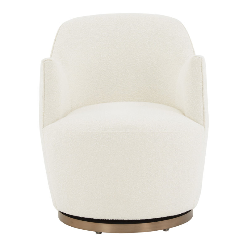 Levant Upholstered Swivel Armchair, Ivory