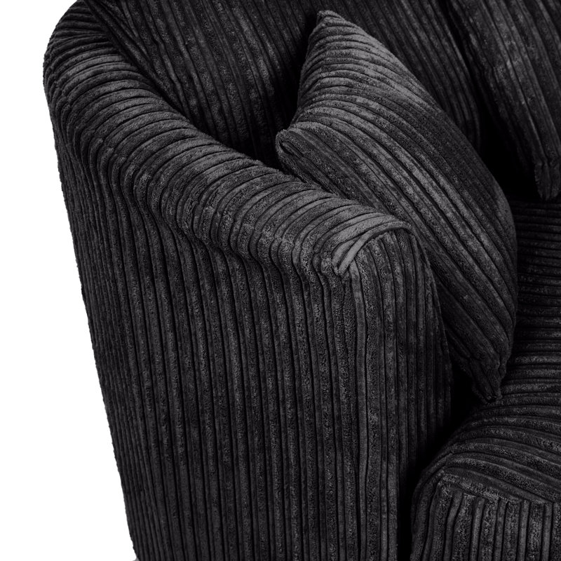 Custinne 2 - Piece Living Room Set, Black