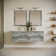 Fresca Formosa 60" Wall Mount Floating Double Sink Bathroom Vanity Set with Top and Sinks - Faucets Not Included