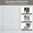 56-60 In. W X 72 In. H Double Sliding Shower Door, Semi-Frameless Bathroom Sliding Door With 1/4" (6Mm) Tempered Glass For Walk-In Shower-121957667