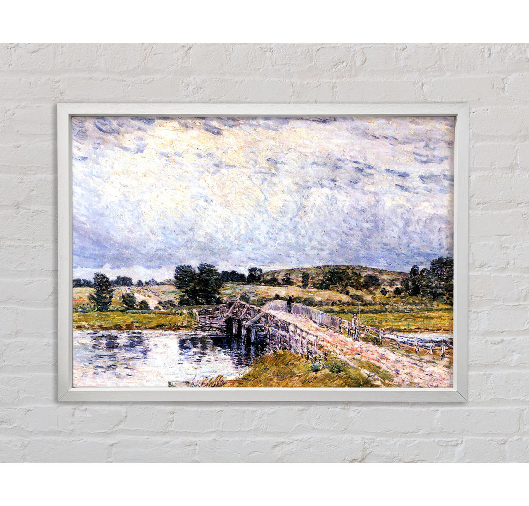 Hassam The Bridge From Old Lyme - Einzelner Bilderrahmen Kunstdrucke auf Leinwand