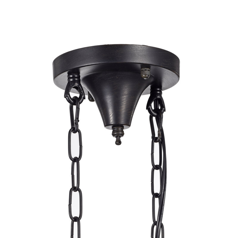 Luminaire suspendu linéaire pour table de billard 6 lumières avec accents de corde Grandy