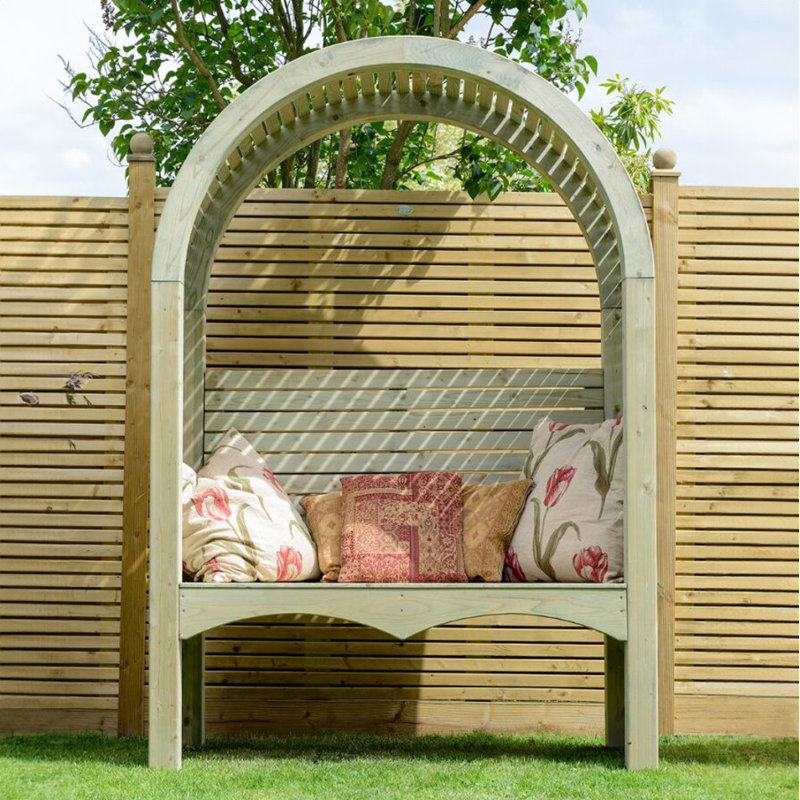 Grange Contemporary Arbour Bench, Green