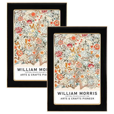 Aluminum Gold Edge Enamel Frame 2 Set