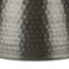 Table d'appoint, tambour, côté, bout, table de chevet, lampe, salon, chambre à coucher, métal gris, contemporain, moderne