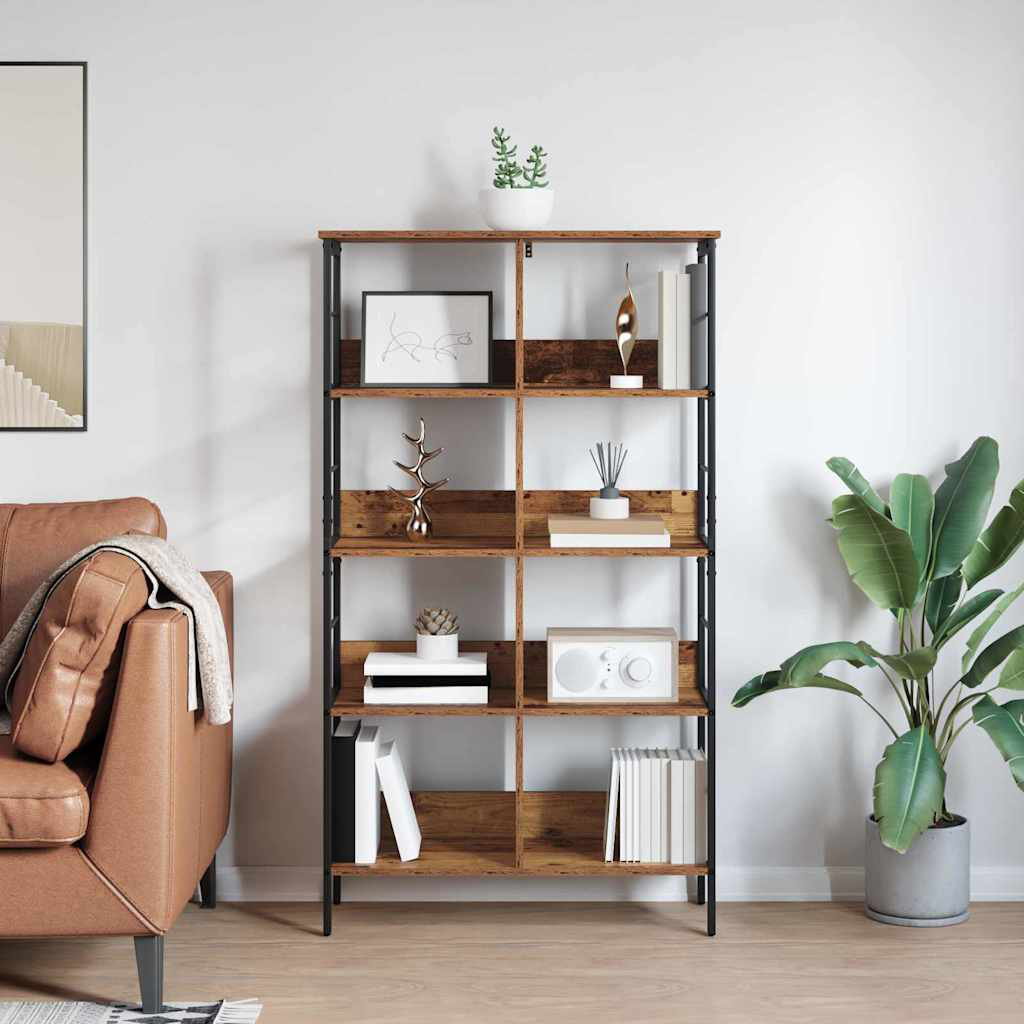 82cm W Steel Etagere Bookcase