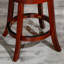 Tabouret de bar pivotant sans dossier de 30 pouces, finition cerisier avec siège en tissu beige pour plus de confort et de style, tabouret de bar-1807549839-1807549837
