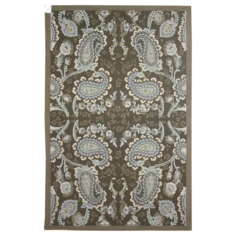 Tapis unique brun / beige 5 pi x 8 pi One-of-a-Kind