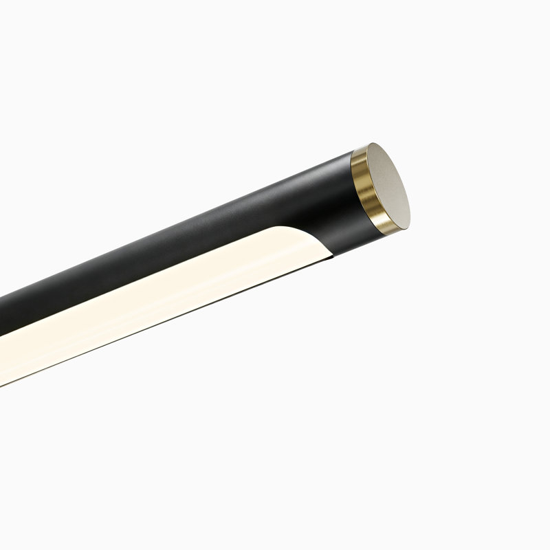 Ensemble de 2 lampes pour tableaux de 31 po rechargeables avec télécommande, noir et or (8000 mAh), 4.7" H x 31.5" W x 3.9" D